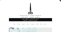 Desktop Screenshot of darrellbarrettsalon.com